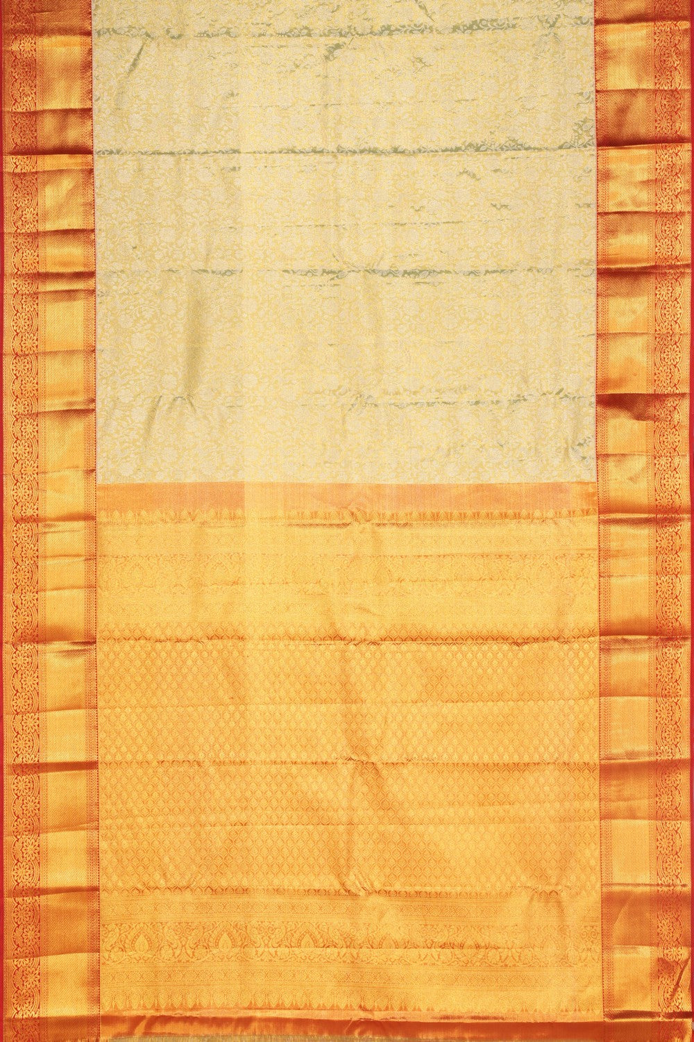 Image of Kanchipattu Brocade Mint-Green Saree